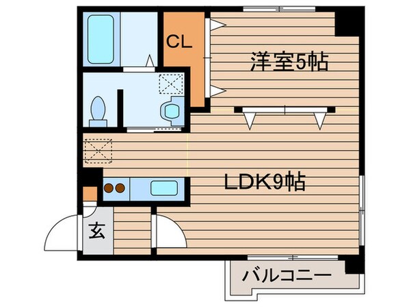 アルファスクエア大通西17の物件間取画像